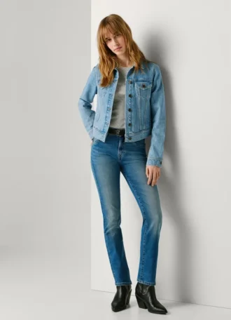 Jeans slim fit a vita media – Grace