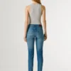 Jeans slim fit a vita media – Grace