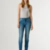 Jeans slim fit a vita media – Grace