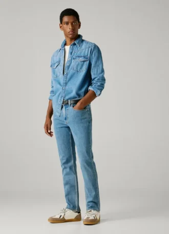 Jeans slim fit a vita media – Hatch