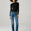 Jeans slim fit a vita media – Iconic Gen