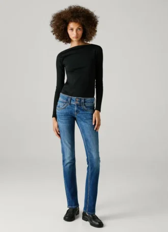 Jeans slim fit a vita media – Iconic Gen