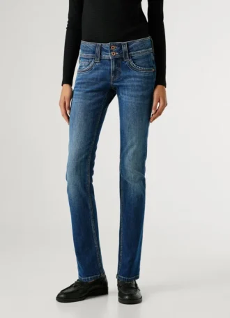 Jeans slim fit a vita media – Iconic Gen