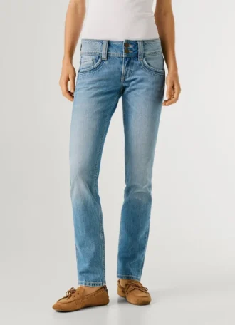 Jeans slim fit a vita media – Iconic Gen