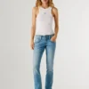 Jeans slim fit a vita media – Iconic Gen
