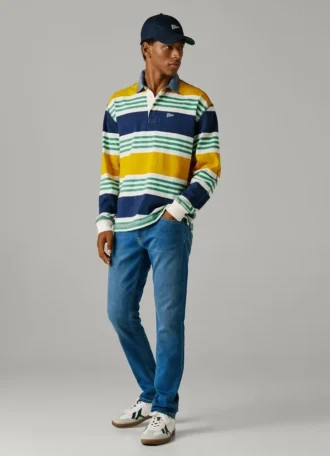 Jeans slim fit a vita media – Track