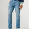 Jeans slim fit a vita media – Track