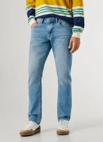 Jeans slim fit a vita media – Track