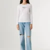 Maglietta a maniche lunghe slim fit Maglietta a maniche lunghe slim fit