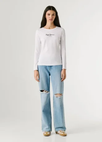 Maglietta a maniche lunghe slim fit