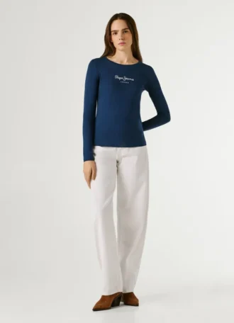 Maglietta a maniche lunghe slim fit