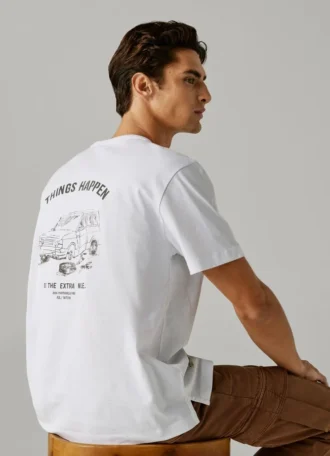 Maglietta con stampa sul retro