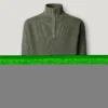 Maglione a collo alto con mezza zip