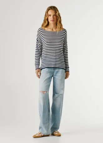 Maglione a righe