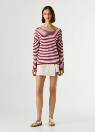 Maglione a righe
