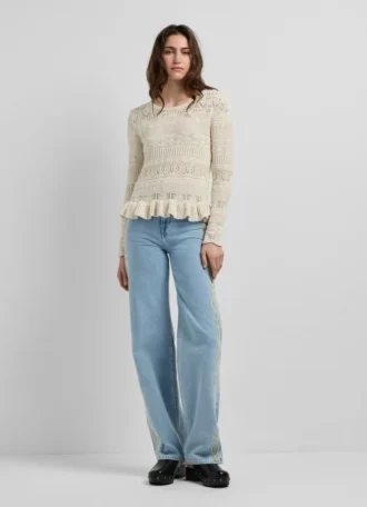 Maglione girocollo in mouliné