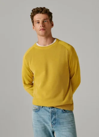 Maglione girocollo in piqué