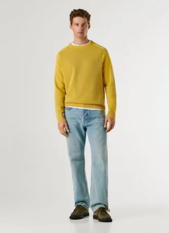 Maglione girocollo in piqué