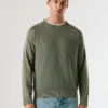 Maglione girocollo in piqué Maglione girocollo in piqué