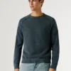 Maglione girocollo in piqué Maglione girocollo in piqué