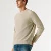 Maglione girocollo in piqué Maglione girocollo in piqué