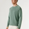 Maglione girocollo in piqué Maglione girocollo in piqué