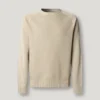 Maglione girocollo in piqué Maglione girocollo in piqué