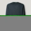 Maglione girocollo in piqué Maglione girocollo in piqué