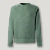 Maglione girocollo in piqué Maglione girocollo in piqué