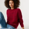 Maglione in maglia a girocollo Maglione in maglia a girocollo