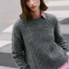 Maglione in maglia a girocollo Maglione in maglia a girocollo