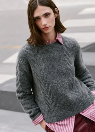 Maglione in maglia a girocollo