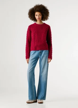 Maglione in maglia a girocollo