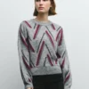 Maglione in maglia a girocollo Maglione in maglia a girocollo