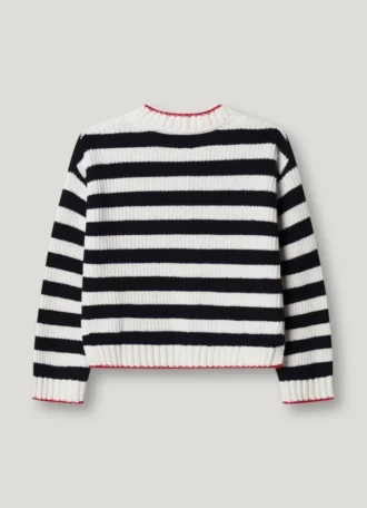 Maglione in maglia con scollo a V