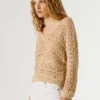Maglione traforato con scollo a V Maglione traforato con scollo a V