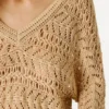 Maglione traforato con scollo a V Maglione traforato con scollo a V
