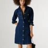 Miniabito in denim dalla vestibilità regolare Miniabito in denim dalla vestibilità regolare