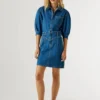 Miniabito in denim dalla vestibilità regolare