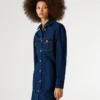 Miniabito in denim dalla vestibilità regolare Miniabito in denim dalla vestibilità regolare