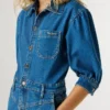 Miniabito in denim dalla vestibilità regolare
