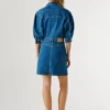Miniabito in denim dalla vestibilità regolare