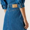 Miniabito in denim dalla vestibilità regolare