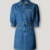 Miniabito in denim dalla vestibilità regolare