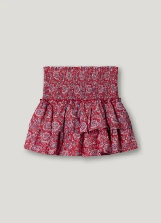 Minigonna con stampa floreale
