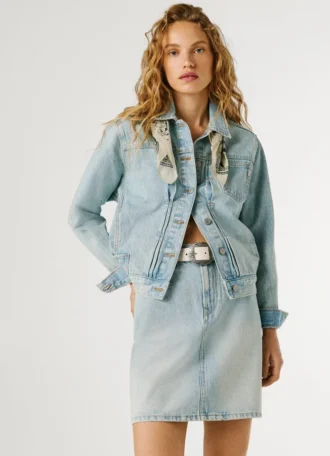 Minigonna in denim dalla vestibilità regolare