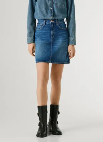 Minigonna in denim dalla vestibilità regolare