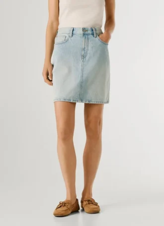 Minigonna in denim dalla vestibilità regolare