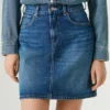 Minigonna in denim dalla vestibilità regolare
