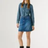 Minigonna in denim dalla vestibilità regolare